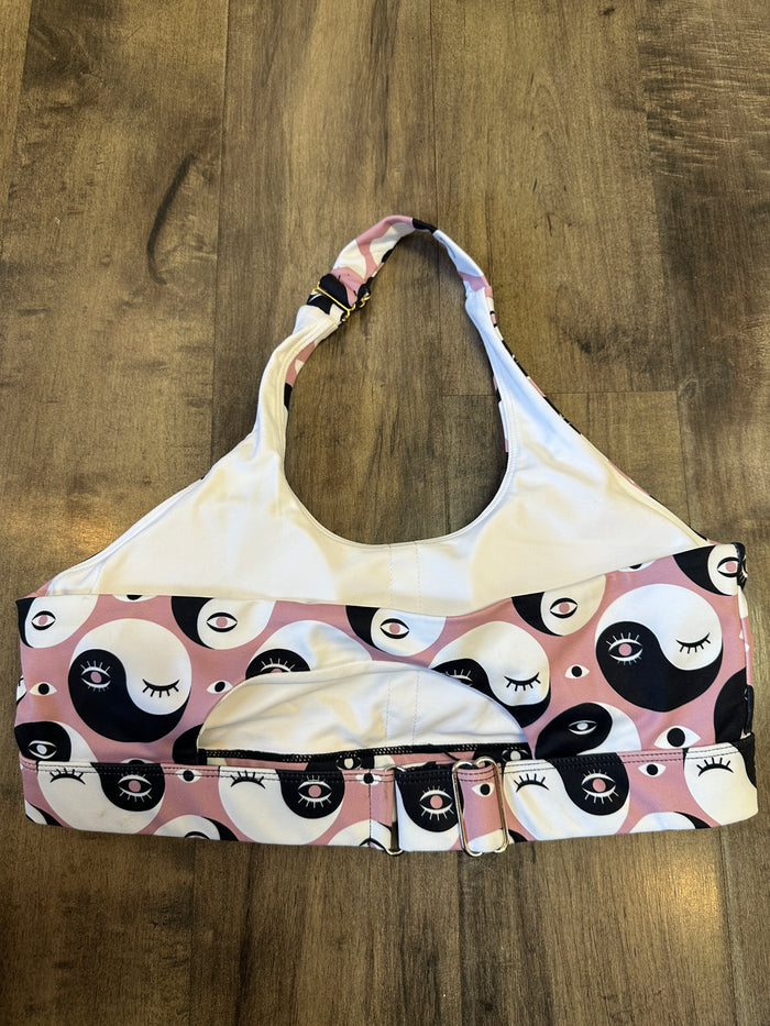 *SAMPLE* Yin Yang Rose Halter Bra Sz M