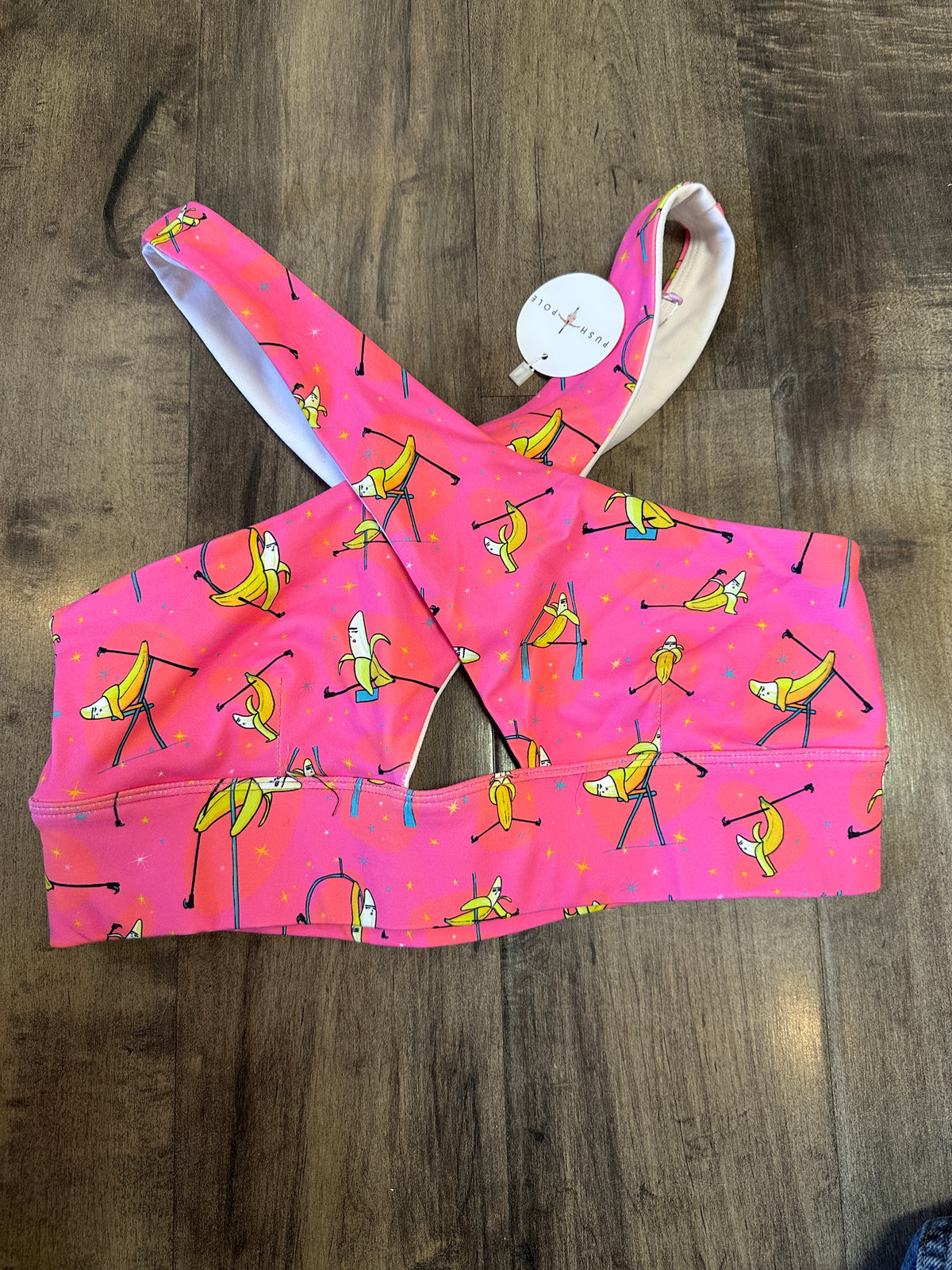 *SAMPLE* Banana Splits Pink Peekaboo Bra Sz M