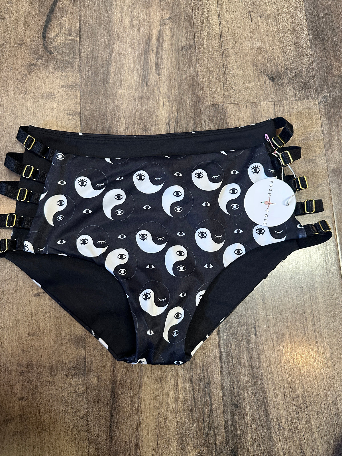 *SAMPLE* Yin Yang Eyes Super Strappy Shorts Sz XS/S
