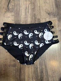 *SAMPLE* Yin Yang Eyes Super Strappy Shorts Sz XS/S