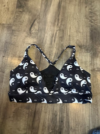 *SAMPLE* Yin Yang Eyes Strappy Front Bra Sz M