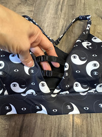 *SAMPLE* Yin Yang Eyes Strappy Front Bra Sz M