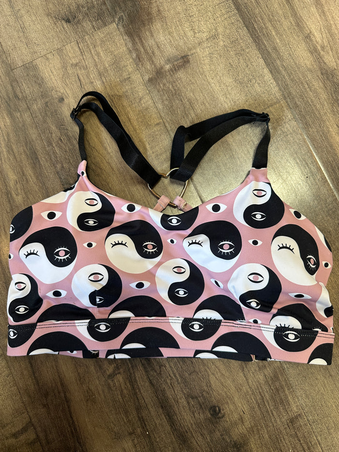 *SAMPLE* Yin Yang Eyes Rose Heartbreaker Bra (large heart) Sz M