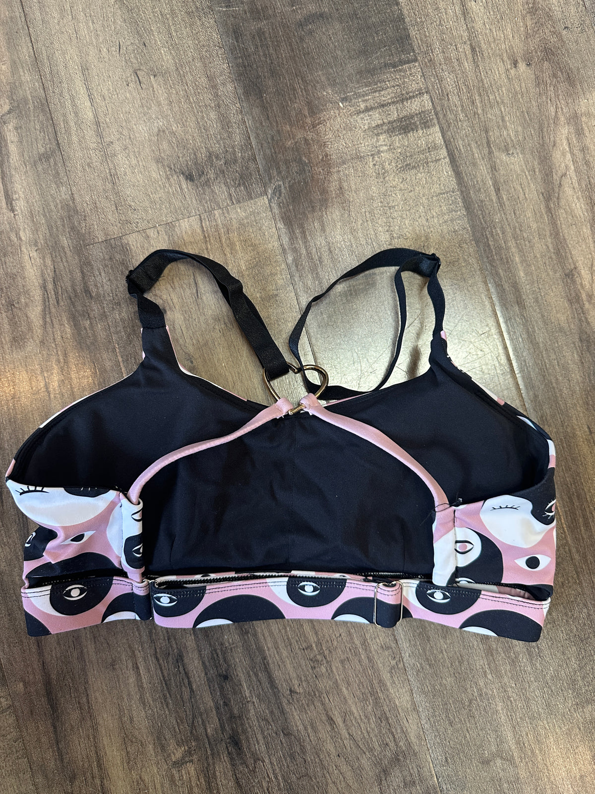 *SAMPLE* Yin Yang Eyes Rose Heartbreaker Bra (large heart) Sz M