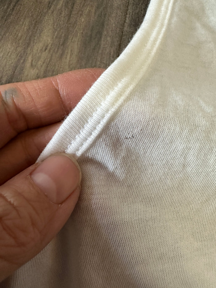 *OOPSIES* Off Duty Poler Cropped Tank White Sz S