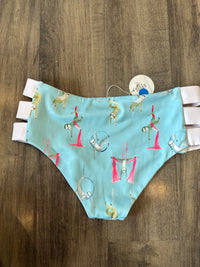 *OOPSIES* Circus Sloths Strappy Side Shorts Sz S