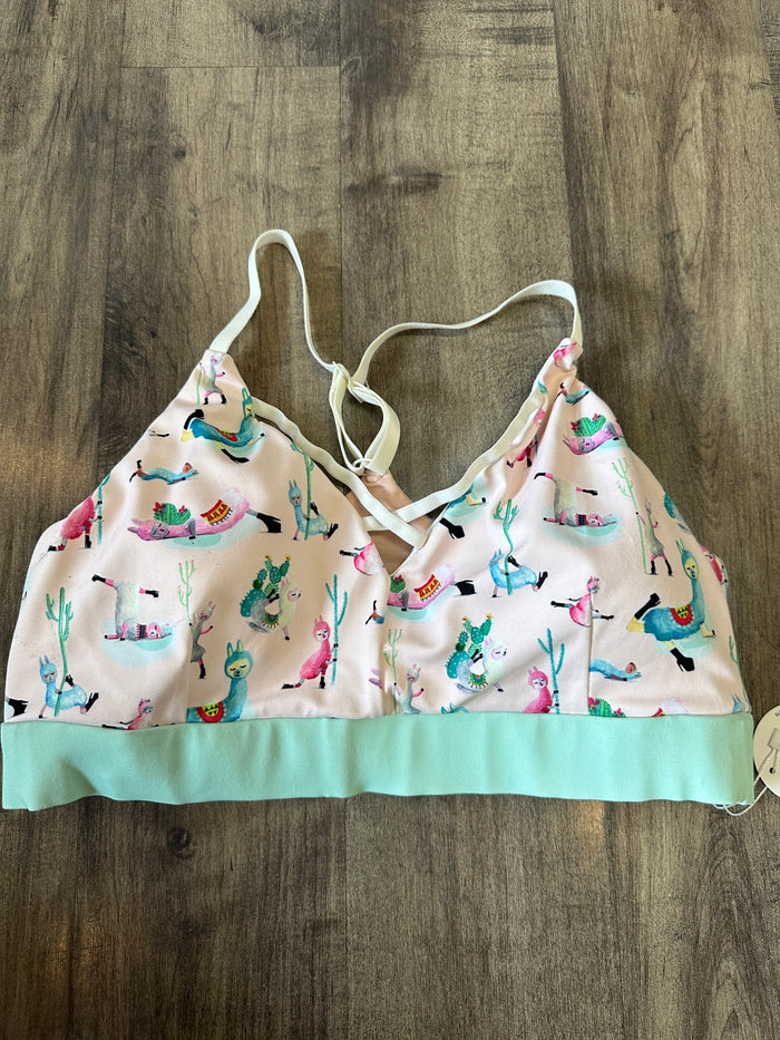 *OOPSIES* Low Flow Llamas Bra Sz L