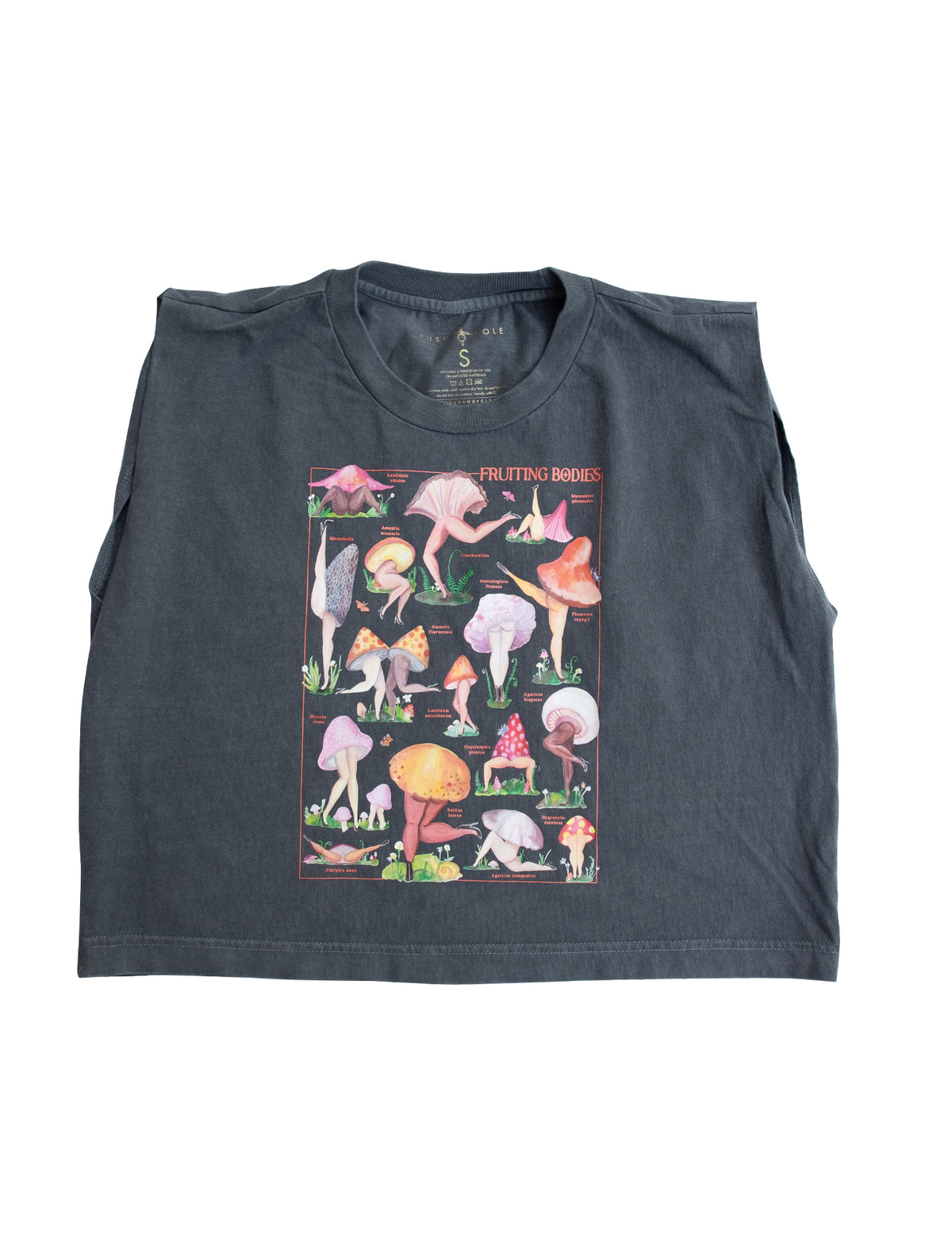Fruiting Bodies Mushrooms Vintage Muscle Top