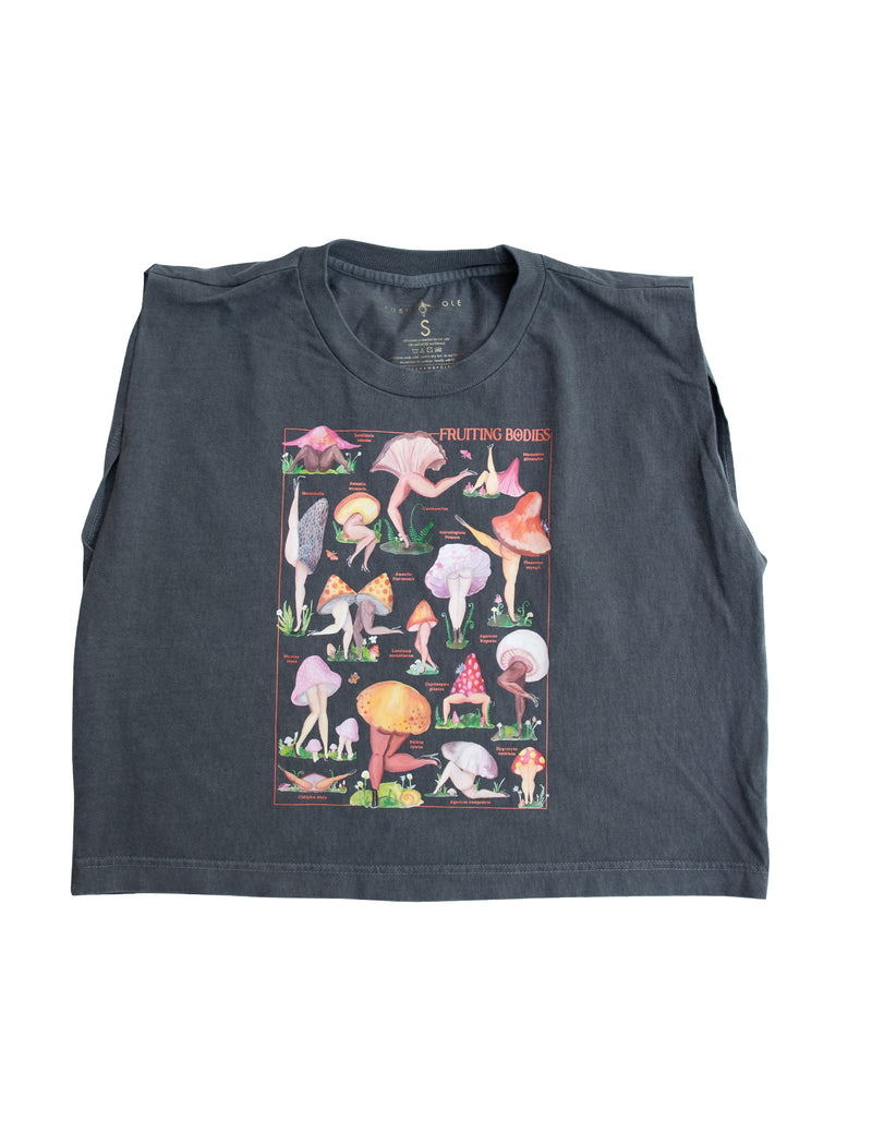 Fruiting Bodies Mushrooms Vintage Muscle Top