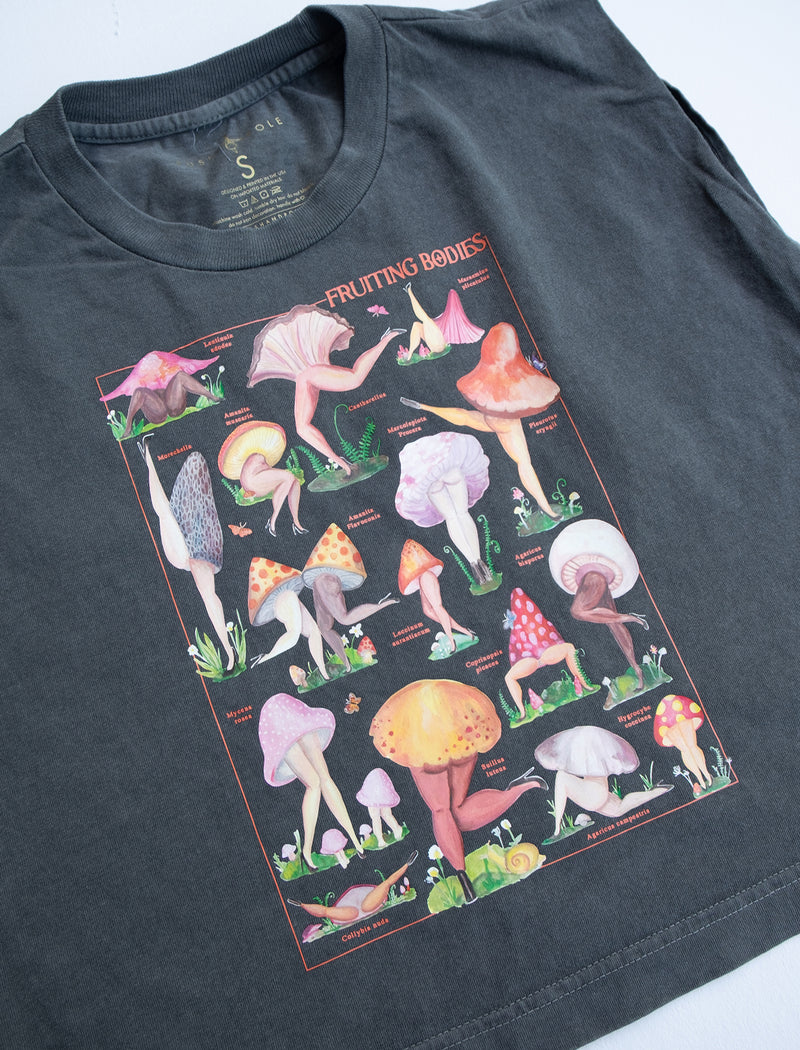 Fruiting Bodies Mushrooms Vintage Muscle Top