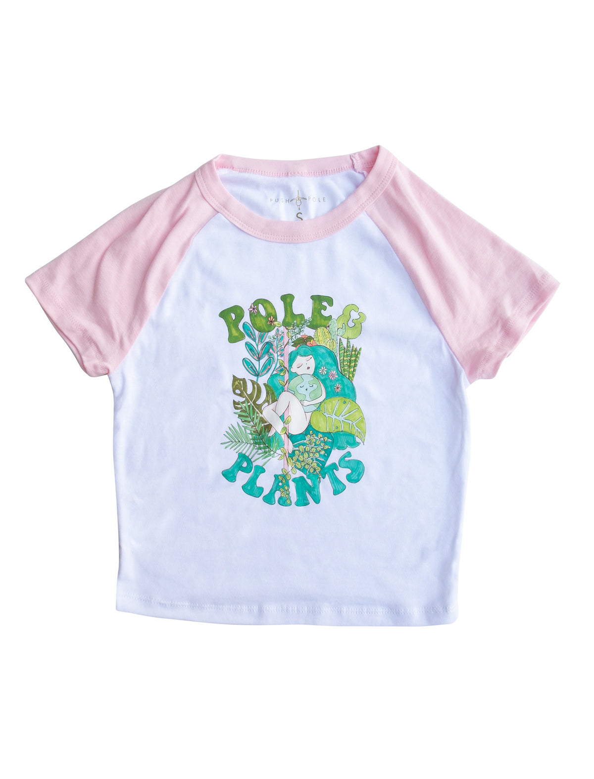 Pole & Plants Raglan Baby Tee