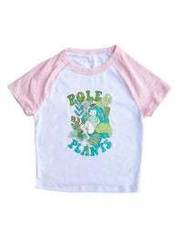 Pole & Plants Raglan Baby Tee