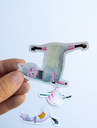 Low Flow Llamas Stickers Set of 4