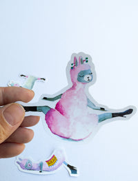 Low Flow Llamas Stickers Set of 4
