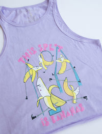 This Spl*t is Bananas Sunny Crop Tank