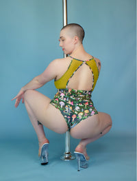 Fruiting Bodies Mushrooms High Neck Halter Bra