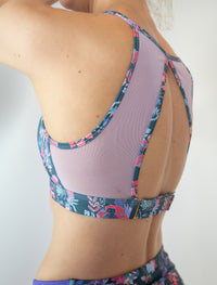 Pole & Plants Forest Green High Neck Bra