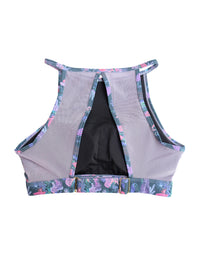 Pole & Plants Forest Green High Neck Bra