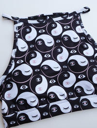 Yin Yang Eyes Midnight High Neck Halter Bra