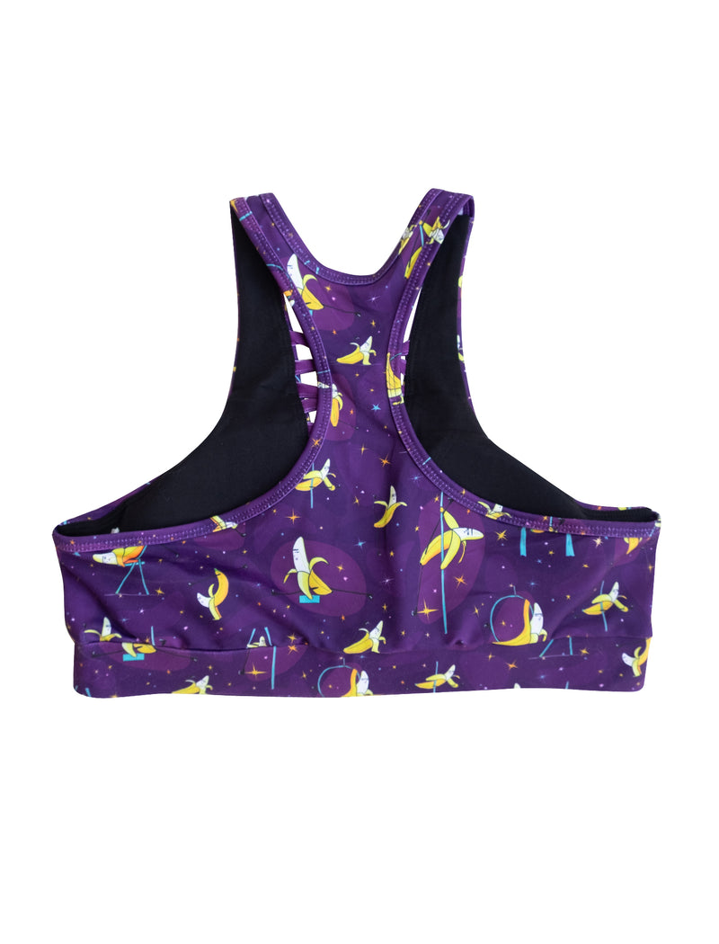 Banana Splits Purple Criss Cross Bra