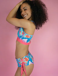 Rainbow Dancers Sunrise High Neck Cross Back Bra