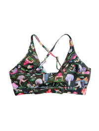 Fruiting Bodies Mushrooms Twist Plunge Bra