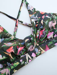 Fruiting Bodies Mushrooms Twist Plunge Bra