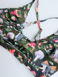 Fruiting Bodies Mushrooms Twist Plunge Bra