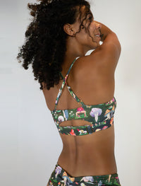 Fruiting Bodies Mushrooms Twist Plunge Bra
