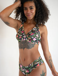 Fruiting Bodies Mushrooms Twist Plunge Bra