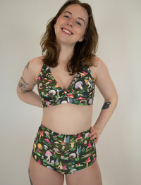 Fruiting Bodies Mushrooms Twist Plunge Bra