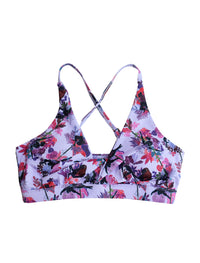 Pole & Plants Lavender Twist Front Bra
