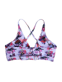 Pole & Plants Lavender Twist Front Bra