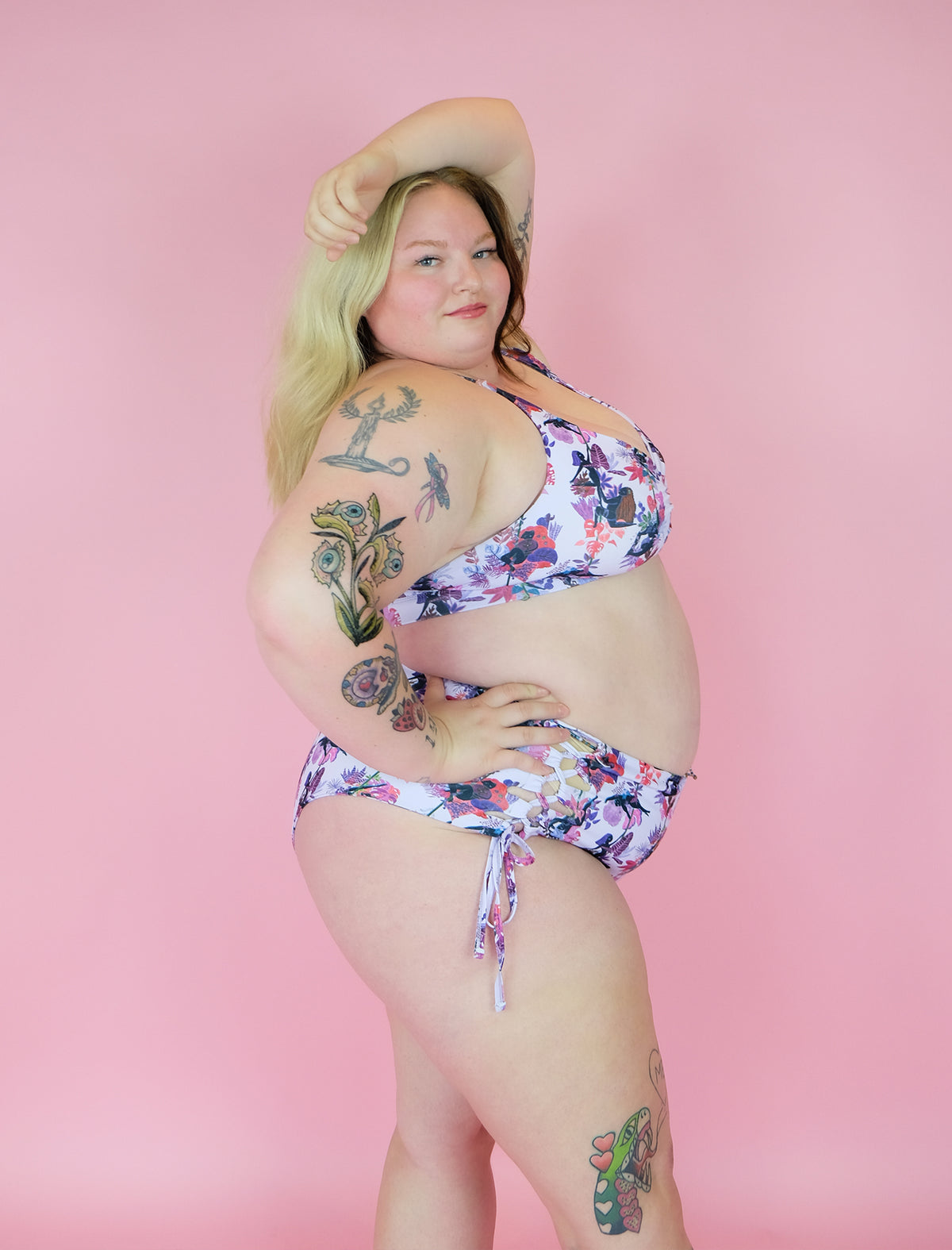Pole & Plants Lavender Twist Front Bra