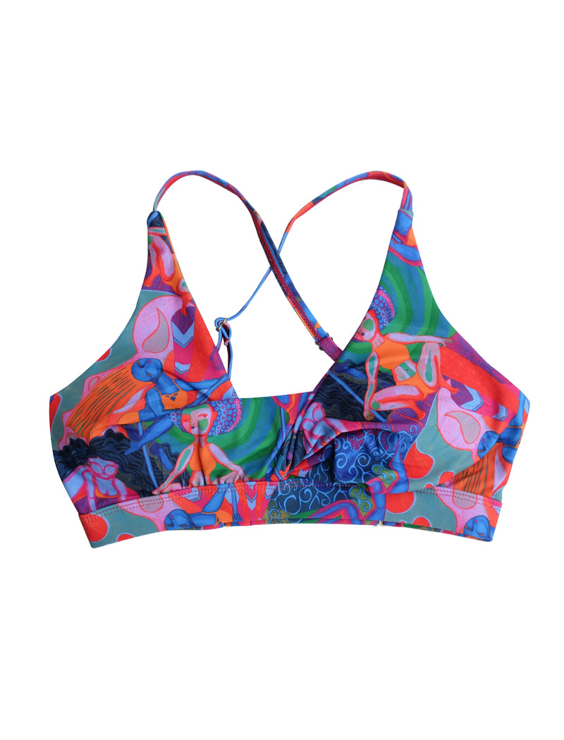 Rainbow Dancers Sunset Twist Front Bra