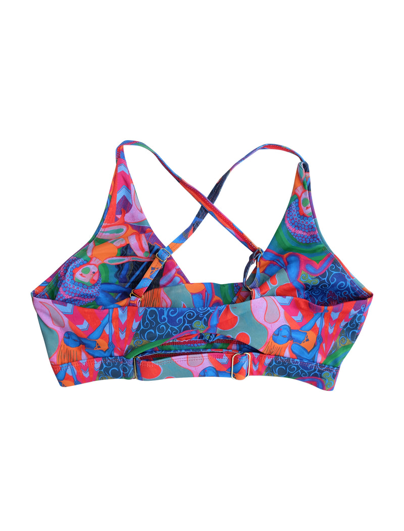 Rainbow Dancers Sunset Twist Front Bra
