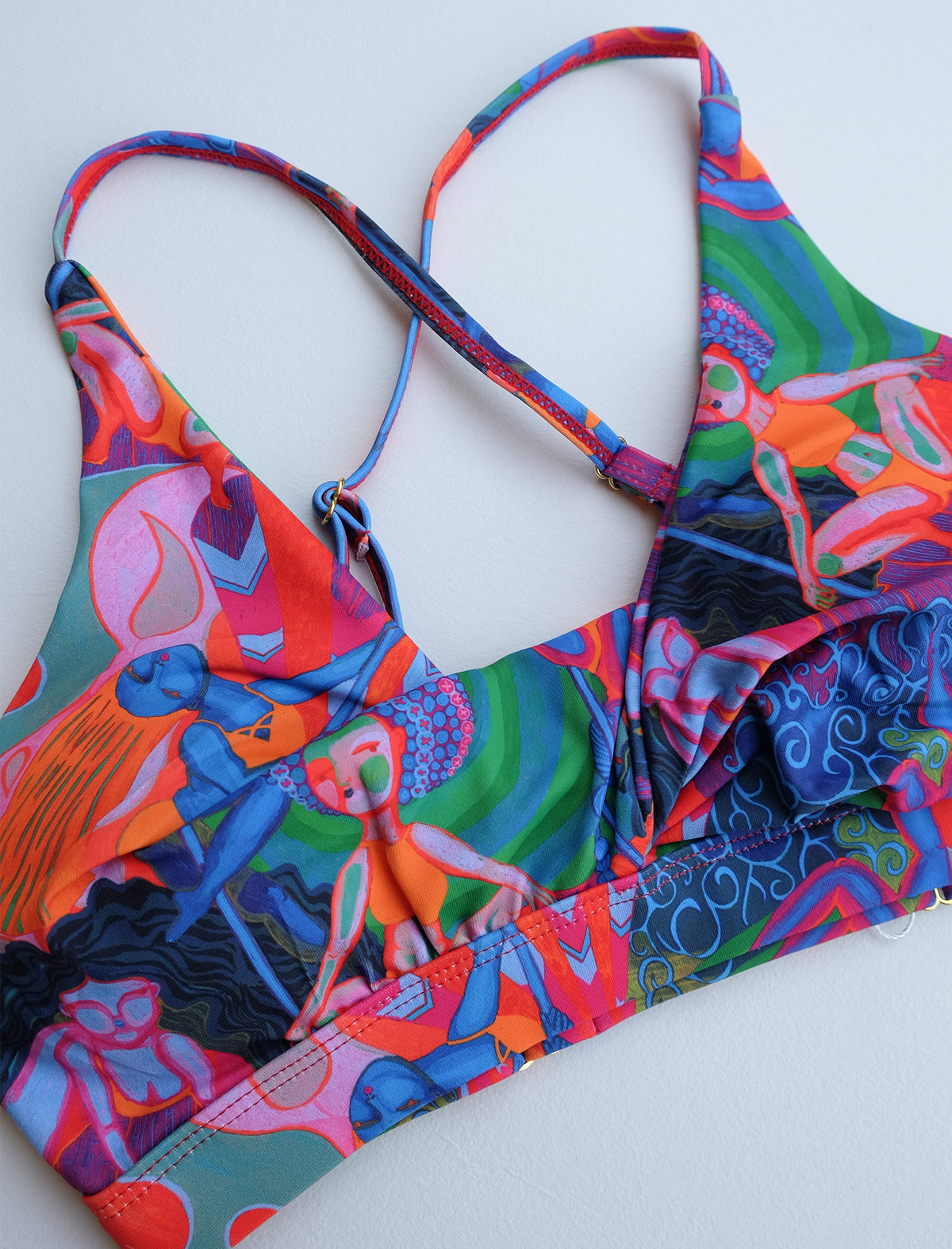 Rainbow Dancers Sunset Twist Front Bra