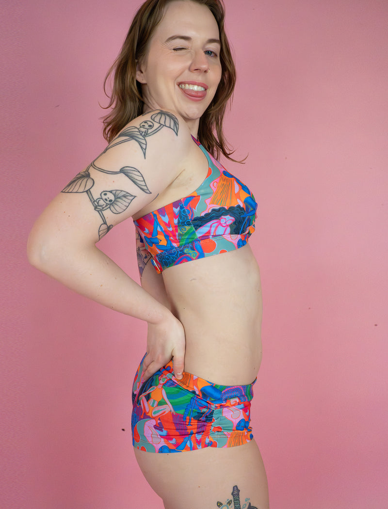 Rainbow Dancers Sunset Twist Front Bra