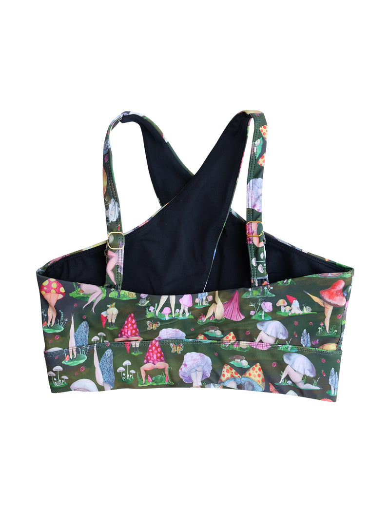 Fruiting Bodies Mushrooms Peekaboo Bra