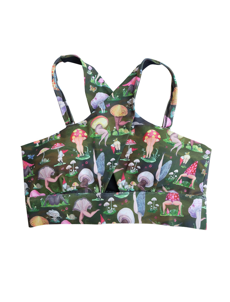 Fruiting Bodies Mushrooms Peekaboo Bra