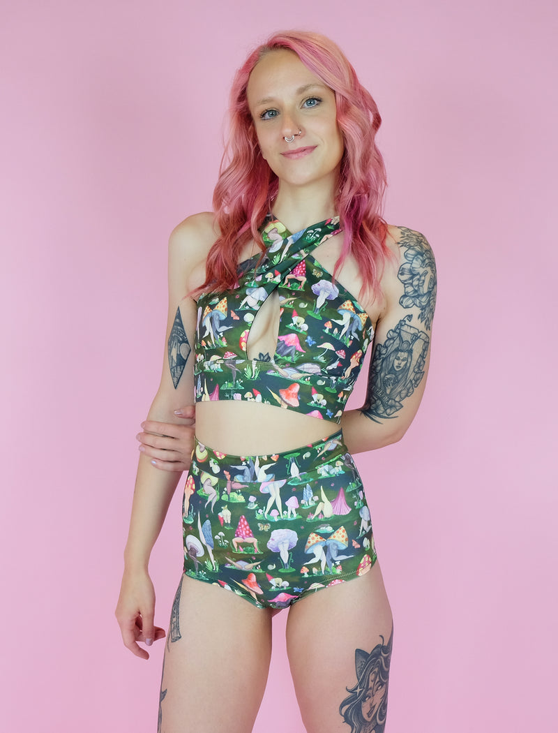 Fruiting Bodies Mushrooms Peekaboo Bra