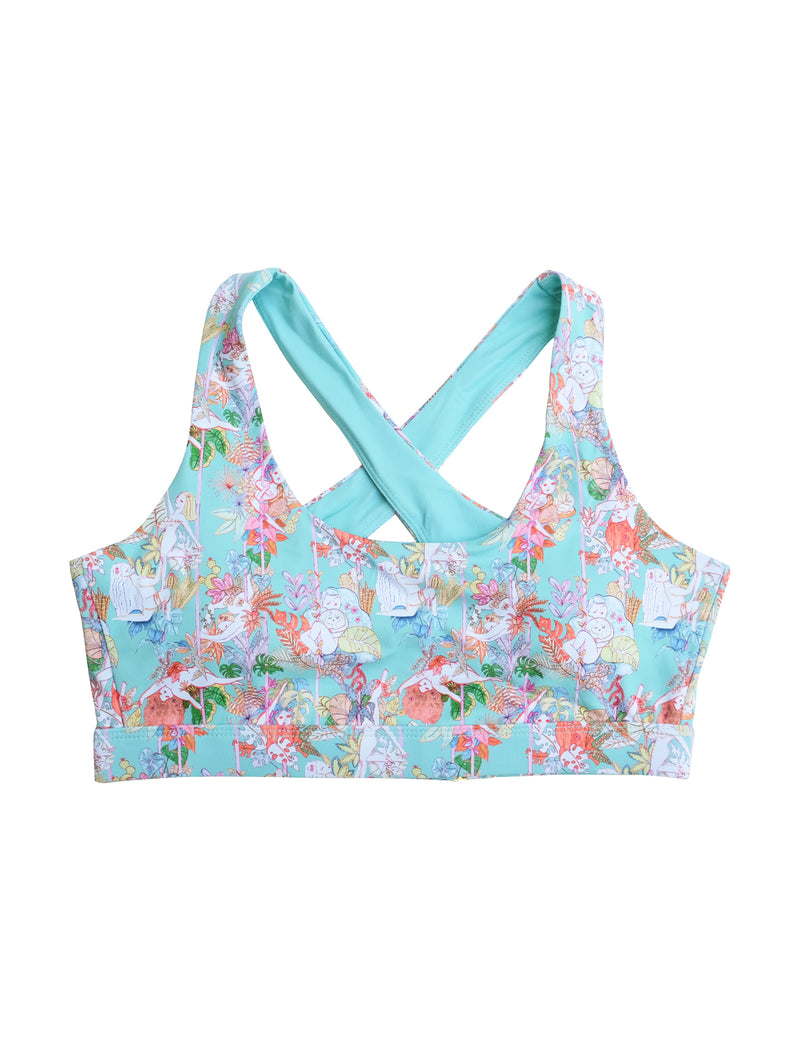 Pole & Plants Mint Scoop Bra