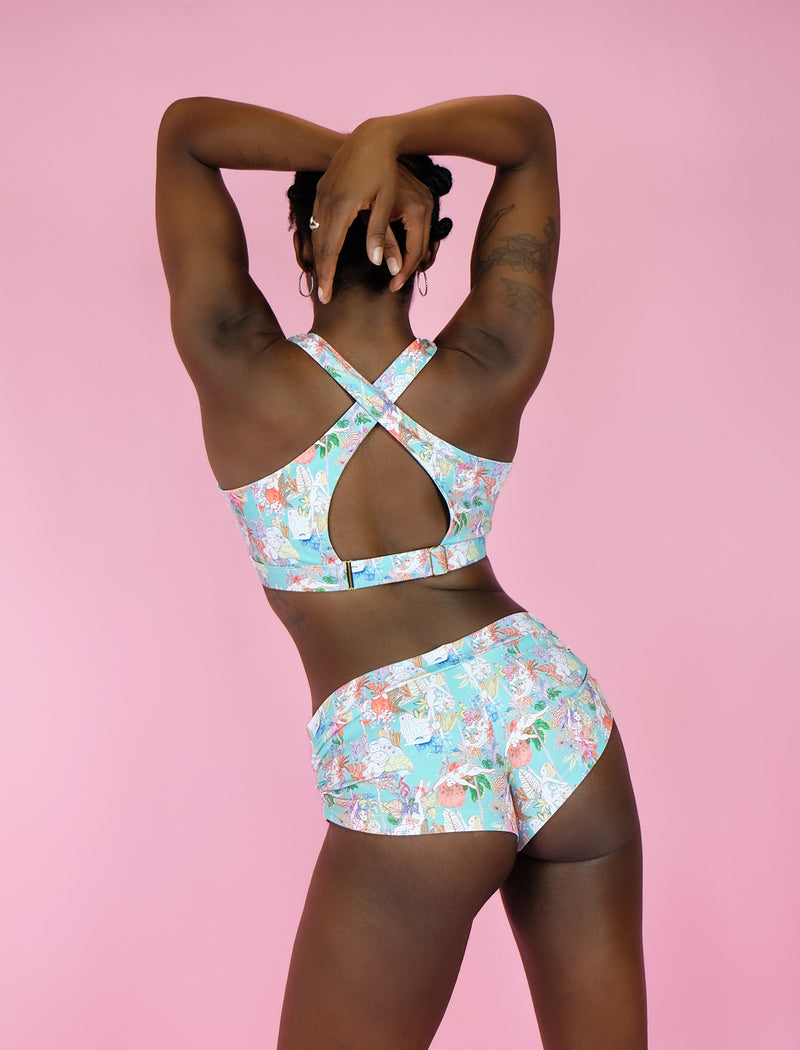 Pole & Plants Mint Scoop Bra