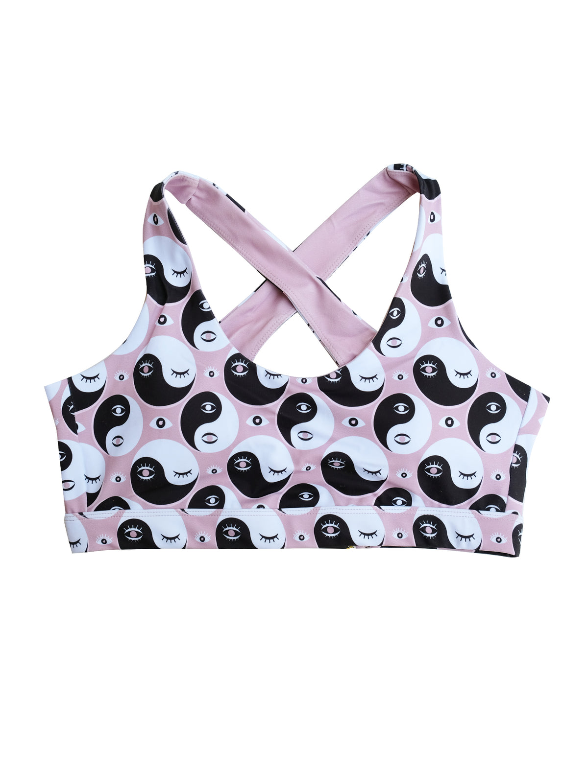 Yin Yang Eyes Rosé Scoop Bra