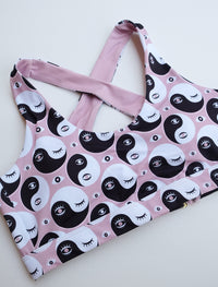Yin Yang Eyes Rosé Scoop Bra