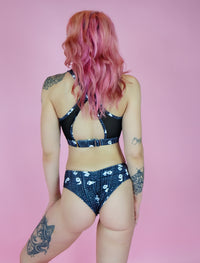 Night Poling Pandas V-Mesh Bra