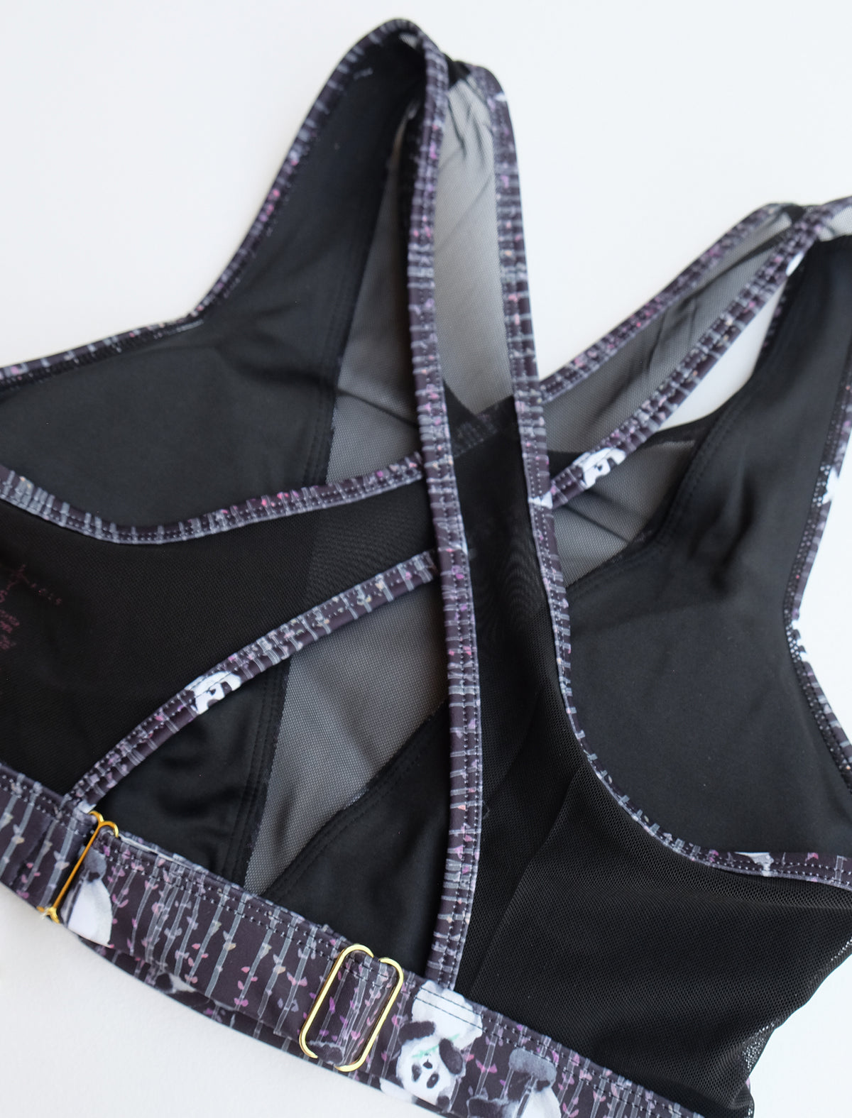 Night Poling Pandas V-Mesh Bra