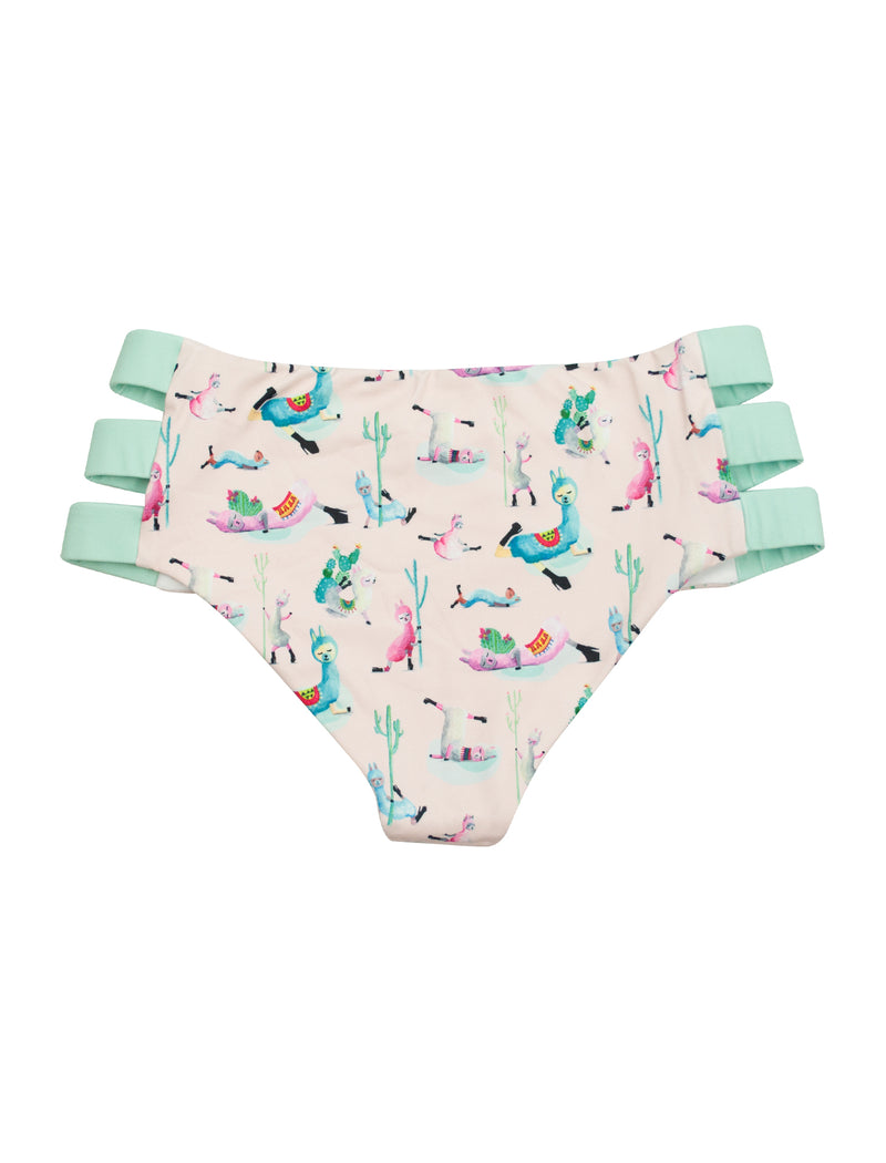 Low Flow Llamas Strappy Side Shorts