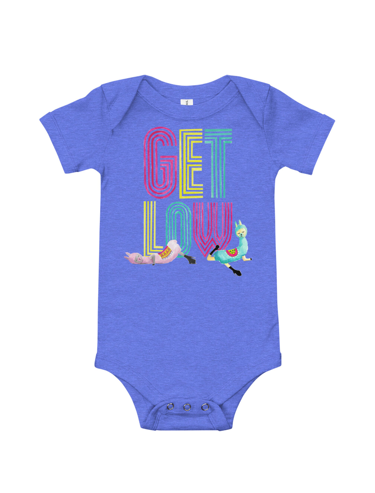 Low Flow Llamas Baby Short Sleeve One Piece