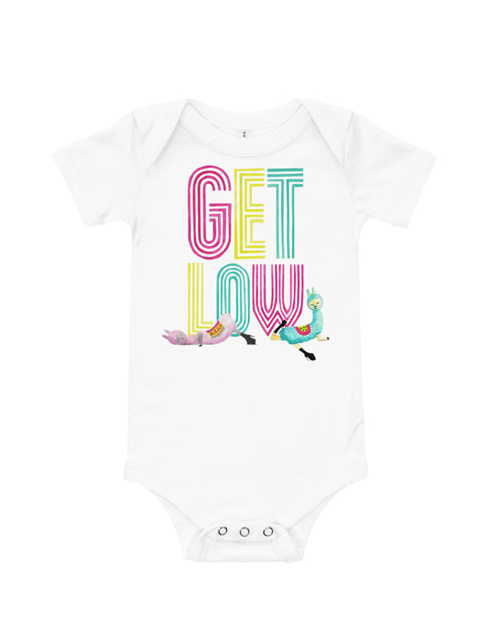 Low Flow Llamas Baby Short Sleeve One Piece